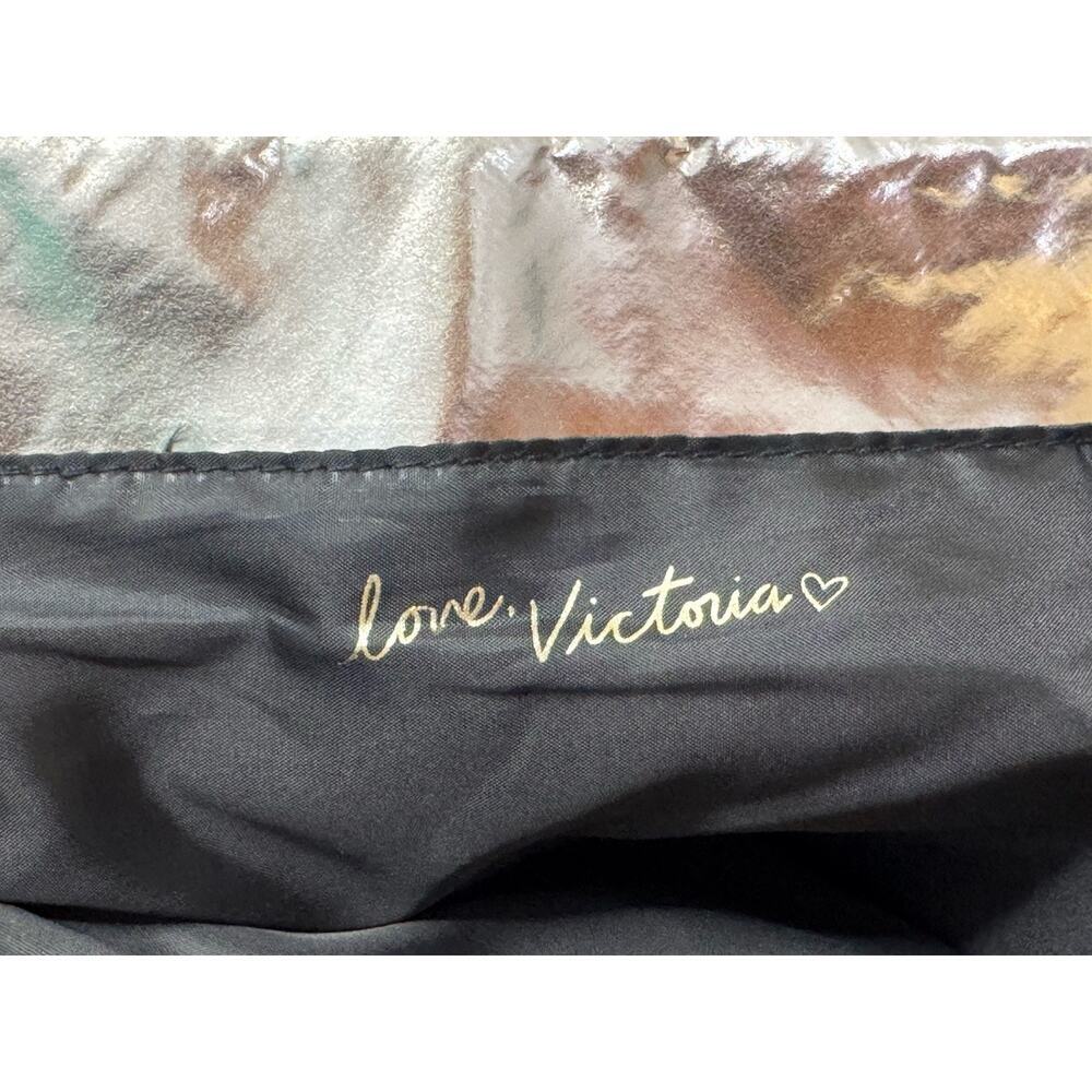 VICTORIA’S SECRET Rose Gold Metallic Quilted Puffer Tote Shoulder Bag Purse - Picture 12 of 12